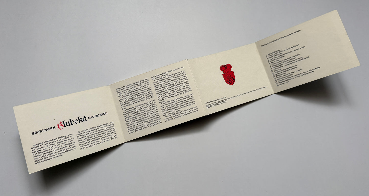 Sada pohlednic Hluboká nad Vltavou zámek leporelo (BM137)