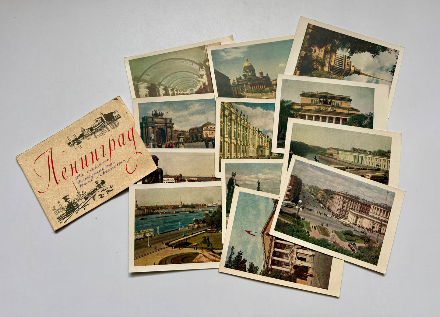 Sada pohlednic Leningrad město památky 1958 (BM139)