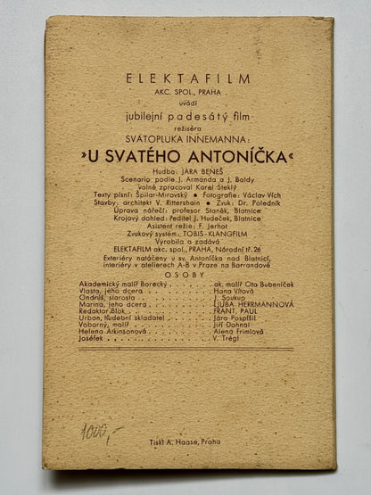 Sada filmových pohlednic U svatého Antoníčka Elektafilm Innema (BM140)