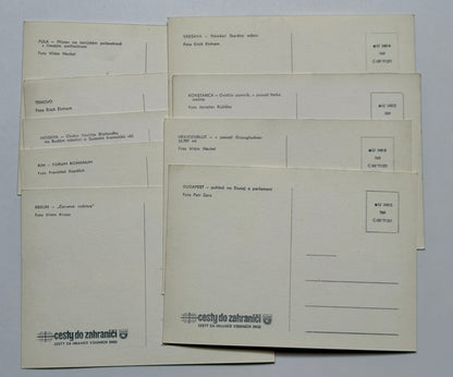 Sada pohlednic Cesty do zahraničí Čedok místopis různé (BM141)