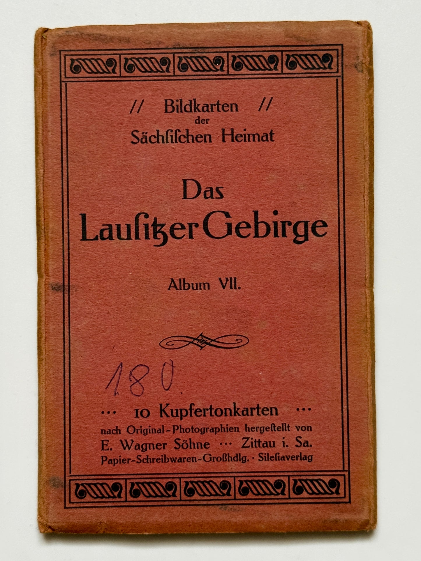 Sada místopisných karet Lausitzer Gebirge Album VII staré tisk (BM142)