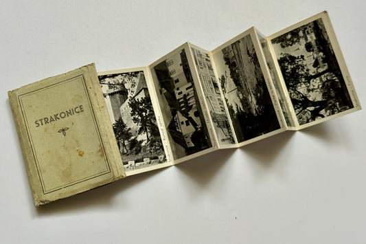 Sada pohlednic Strakonice městské pohledy staré leporelo (BM153)