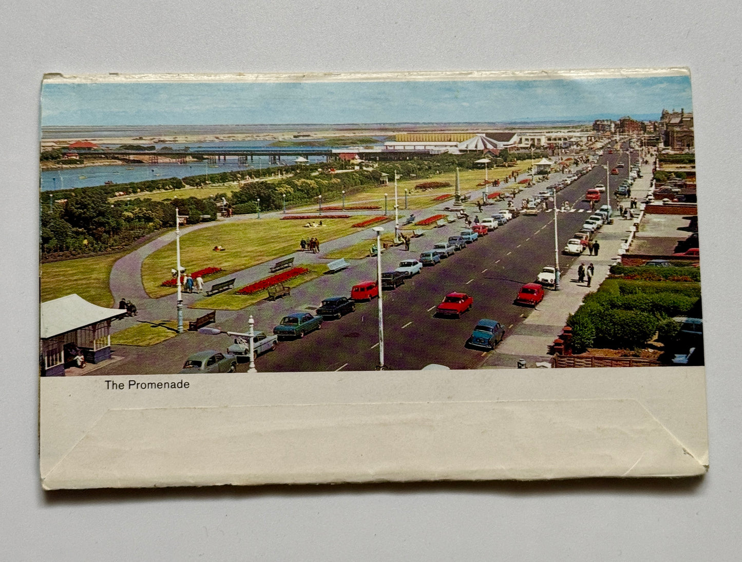 Skládací pohlednice Southport Anglie různé pohledy (BM161)
