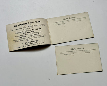 Sada pohlednic Paříž Montmartre Cabaret du Ciel skládací album (BM162)