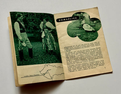Starý turistický průvodce Chodsko Domažlice ceník mapa (BM163)