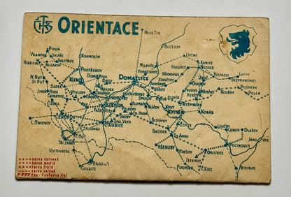 Starý turistický průvodce Chodsko Domažlice ceník mapa (BM163)